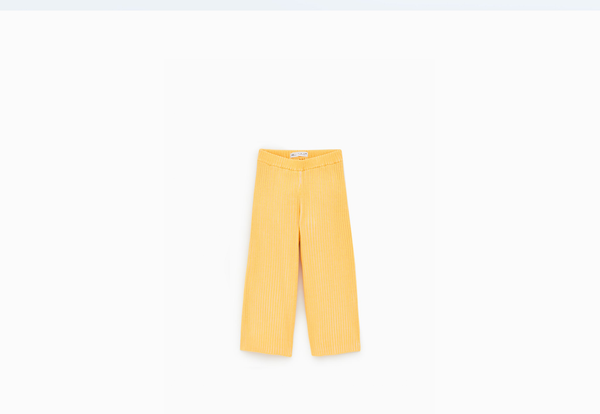 Knit Culottes Two-Piece Set