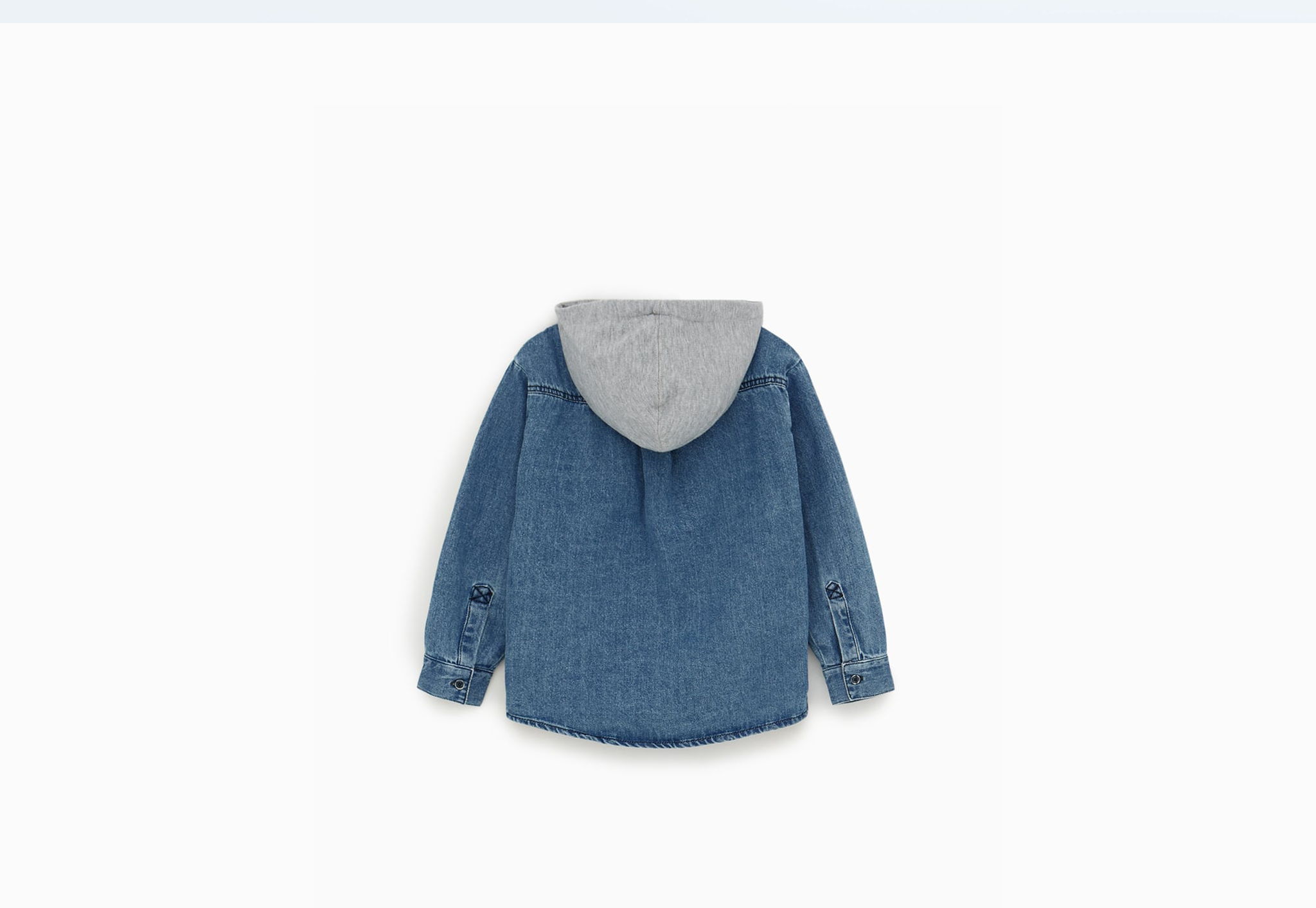 Hooded Denim Shirt