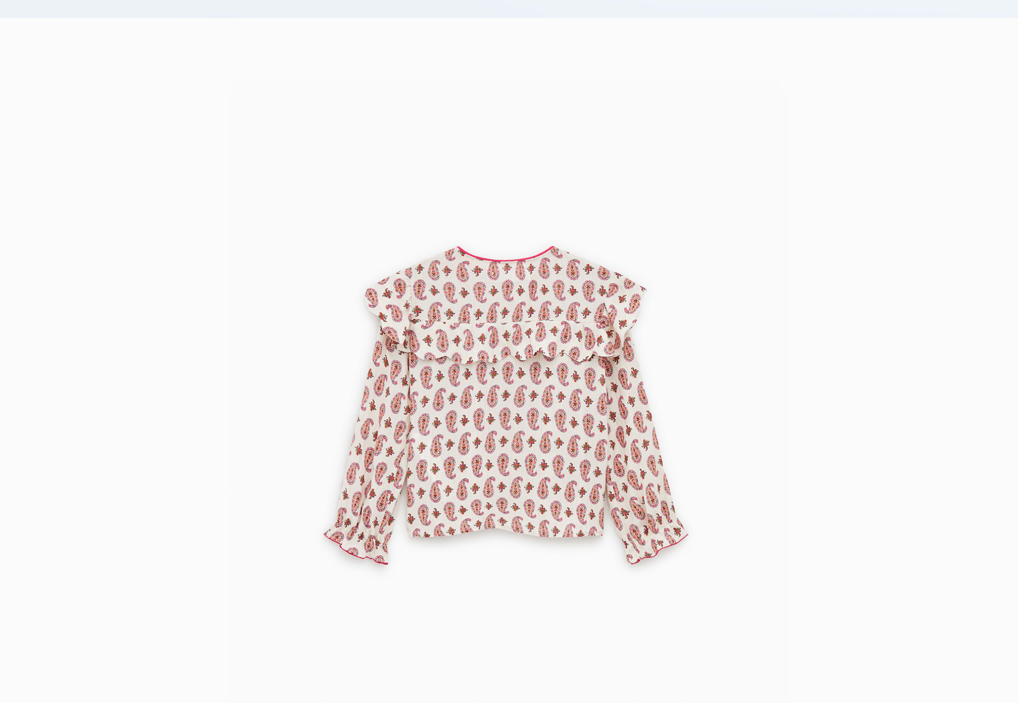 Striped Embroidered Blouse