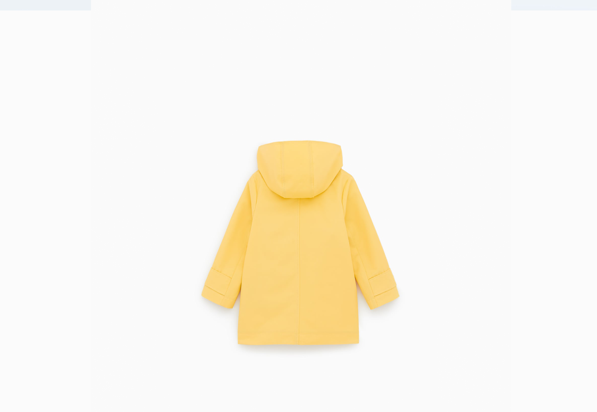 Rubberised buttoned raincoat